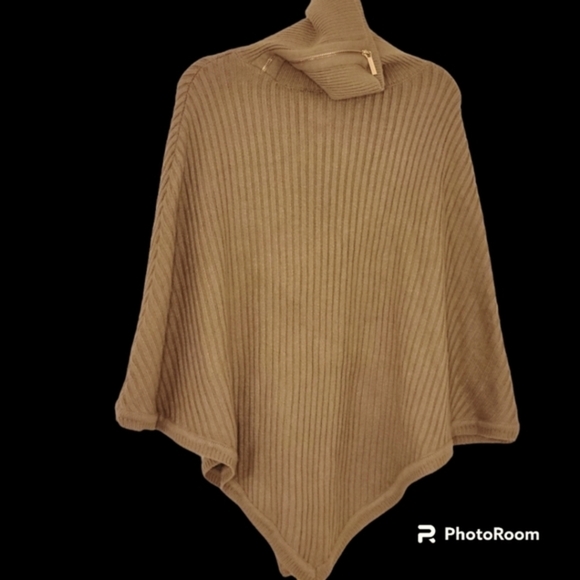 Michael KORS WOMEN'S Zippered SWEATER PANCHO NWT - Picture 1 of 9